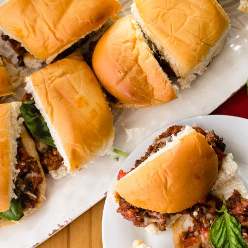 Italian Sloppy Joe Sliders | Twisted Tastes