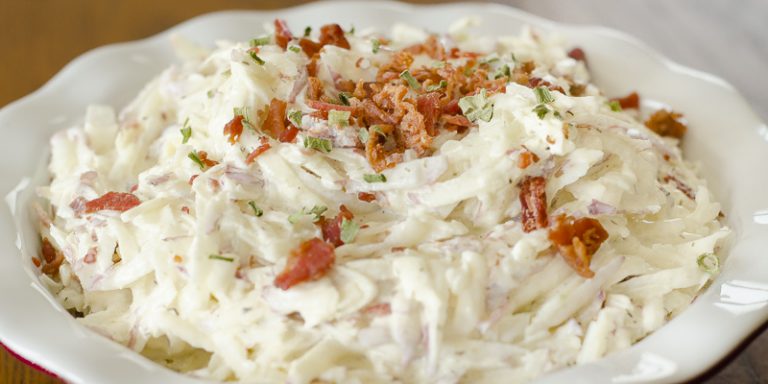 Shredded Potato Salad | Twisted Tastes