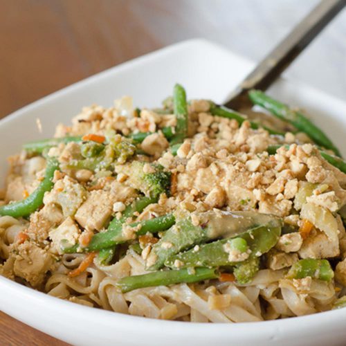 Thai Noodles with Peanut Sauce Twisted Tastes